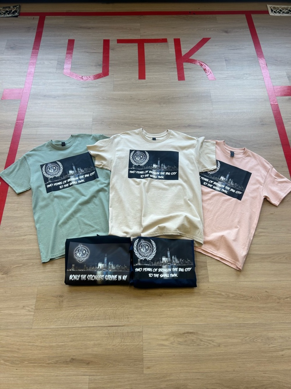 Graphic Short Sleeve Tee - Cream / Sage / Blush